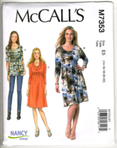 McCall&#39;s M7353 Misses 14 to 22 Top and Dress Uncut Sewing Pattern - £11.65 GBP