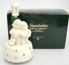 Dept 56 Snowbabies Perfect Harmony Musical Turning Figurine w Box Silver Bells - £17.80 GBP