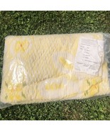 Vintage Full Size Chenille Beadspread Coverlet Yellow Multicolor NEW IN ... - $202.70