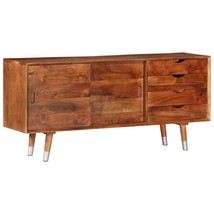 TV Cabinet 118x30x55 cm Solid Acacia Wood - £217.43 GBP