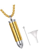 Grenade/Gun/Bullet Pendant Necklace for Men Plated - $66.10