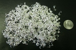 4mm Silver plated open clam shell metal bead tips 500+pcs clasp findings FPC204B - £7.12 GBP