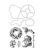 Decorative Dies And Stamp Set Seasons Greetings - $42.50