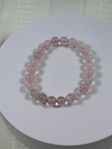 (#168) - ROSE QUARTZ CRYSTAL BRACELET - NEW - $465.98 MXN