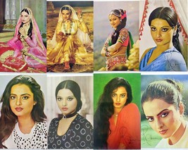 Lotto di 8 cartoline di Bollywood attore attrice Rekha Cartolina non... - £23.78 GBP