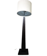 Mid-Century Heavy Modern British Tall 65&quot; Obelisk Tapered Walnut Floor Lamp - €646,94 EUR