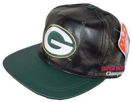 Vintage Green Bay Packers NFL Cap - Super Bowl XXXI Football Leather Hat 1997 - £19.75 GBP