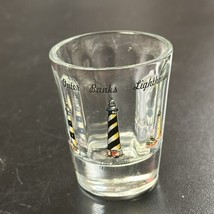 Outer Banks Lighthouses Shot Glass Bodie Island Cape Hatteras Ocracoke L... - $10.39