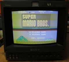 Yellow Screen Sony PVM-8041Q 8&quot; CRT S-Video Component Composite Color Mo... - $161.50