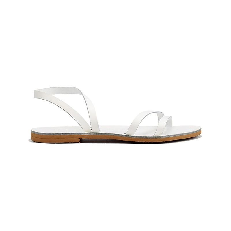 Sandalias griegas hechas a mano de cuero estilo antiguo con tiras de gladiado... Item image 3