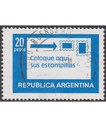 Stick your stamps to the right 20 Pesos Republic Of Argentina Postage Stamp - $13.54 CAD