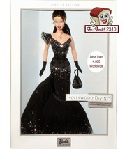 Hollywood Divine Barbie B3426 by Mattel 2004 BRUNETTE Barbie Doll NIB - £78.59 GBP