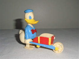 Marx Donald Duck Ramp Walker with Wheel Barrow Hong Kong Vintage Toys 1960s - $11.88