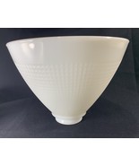 CORNING 820120 Milk Glass 8&quot; Lamp Torchiere Reflector Waffle Shade 2.25&quot;... - $22.77