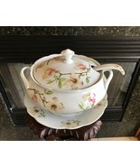 BIA Cordon Bleu Floral Soup Tureen with Ladle and Underplate - $100.97