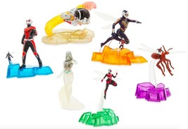 Disney Store Marvel Antman &amp; The Wasp Exclusive 6-Piece Pvc Figure Play Set New - £11.70 GBP
