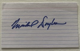 Michael Douglas Signed Autographed 3x5 Index Card - £16.11 GBP