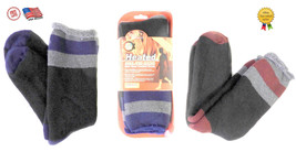 3 Pair Mens Heated Mega Thermal Insulated Socks Size 10-13 Cold Weather Gear - £10.75 GBP