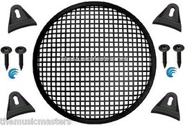 1X Black 12&quot; inch Sub Woofer Speaker Mesh WAFFLE GRILL Protective Cover ... - £12.70 GBP