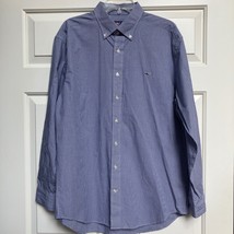 Vineyard Vines Men Blue Gingham Whale Shirt Button Down Long Sleeve Cott... - $445.40 MXN