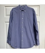 Vineyard Vines Men Blue Gingham Whale Shirt Button Down Long Sleeve Cott... - $23.76