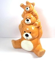 Tower of 3 Bears china money bank box 6.5&quot; - £7.67 GBP