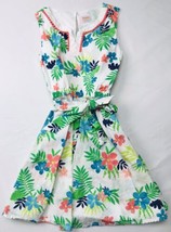 Gymboree Hawaiian Retired Dress Sz 6 Floral Summer Flowers Vacation - $16.17
