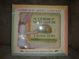 Guess How Much I Love You Set Board Book &amp; 9&quot; Plush Little Nutbrown Hair By Sam - £20.89 GBP