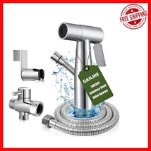 Stainless Steel Handheld Bidet Sprayer Set with Adjustable Pressure Control - $34.91