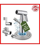 Stainless Steel Handheld Bidet Sprayer Set with Adjustable Pressure Control - $645.29 MXN