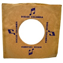 Discos Columbia Records Company Sleeve 45 RPM Vinyl Music Notes - £9.41 GBP