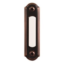 Heathco Llc Wired Doorbell Push Button, LED Light, Bronze - $24.99