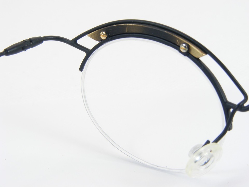 DOMINO 15-118 Black /Gold Unique RARE EYEGLASSES FRAME 40-25-136 Germany Item image 12