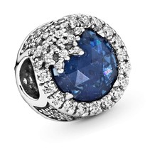 PANDORA Jewelry Blue Dazzling Snowflake Crystal and Cubic in - $347.47