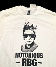 Notorious RBG Ruth Bader Ginsburg Graphic T-Shirt White NWT Men Small image 3