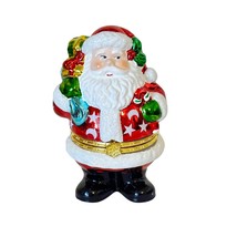 Christopher Radko Hinged Chub A Dub Santa Candy Holder Jar Trinket Box - £12.61 GBP