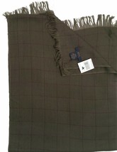 NEW Polo Ralph Lauren Dress Scarf!  Olive Herringbone  Dark Red Stripe  ... - £31.37 GBP
