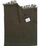 NEW Polo Ralph Lauren Dress Scarf!  Olive Herringbone  Dark Red Stripe  ... - $54.69 CAD