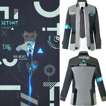 Detroit: Become Human Connor RK800 Cosplay Costume Suit Outfit Mens Coat Jacket - £43.15 GBP