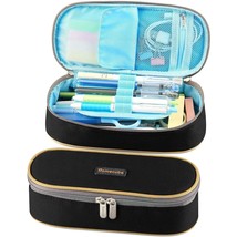 Pen Case, Big Capacity Waterproof Pencil Bag Oxford Make-Up Pen Pouch Du... - £12.54 GBP
