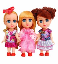 Toyshine Pack of 3 Cuties Doll Set for Kids, 6 Inches, PVC Non-Toxic Material, - £28.48 GBP