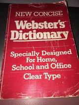 CONCISE WEBSTER&#39;S DICTIONARY - PAPERBACK BOOK - £11.91 GBP