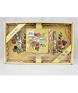 NEW Florida Marketplace &quot;Giving Thanks&quot; Party Set Tidbit Trays and Napki... - £7.83 GBP