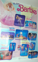 Vintage I&#39;m Into Barbie Poster Barbie World of Fashion Pamphlet 1990 22x16” - $7.92
