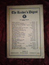 Reader&#39;s Digest February 1926 Prohibition Edward W. Bok Charles Merz Don Seitz - £31.96 GBP
