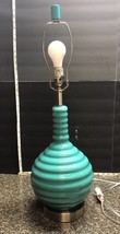 Light Blue - Beautiful Modern Glass Accent Table Lamp - Livingroom Bedroom - £20.03 GBP