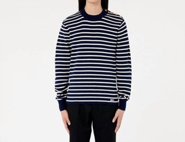 Ami Crewneck Sailor Sweater In BLUE/WHITE Stripe - Size 2XL - $157.41