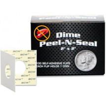 BCW Peel n Seal Paper Flips Adhesive (2&quot;x 2&quot;) - Dime - $45.21