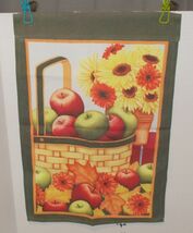Harvest 12" X 18" MINI GARDEN FLAG Thanksgiving Fall Orange Brown - $9.85