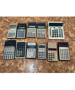 Mix Lot Of 11 Calculators Casio , Panasonic,Texas Instruments &amp; More - F... - $1,332.55 MXN